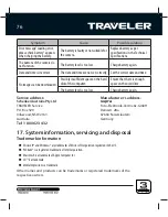 Preview for 76 page of Traveler Z 2000 User Manual