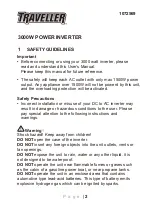 Preview for 3 page of TRAVELLER 1072569 User Manual