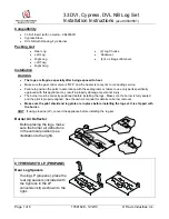 Preview for 1 page of Travis Industries 33 DVI Cypress Installation Instructions Manual