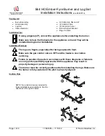 Preview for 1 page of Travis Industries 564 HO Installation Instructions Manual