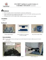 Travis Industries 616 GSR Installation Instructions Manual предпросмотр