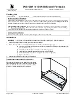 Preview for 1 page of Travis Industries 96100110 Manual