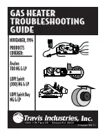 Travis Industries Avalon 700 LP Troubleshooting Manual preview