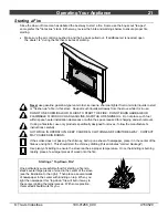 Preview for 21 page of Travis Industries Cape Cod Insert Owner'S Manual