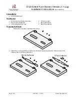 Preview for 1 page of Travis Industries DVS Ember-Fyre 2.1 Log Installation Instructions Manual