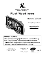 Travis Industries Flush Wood Insert Owner'S Manual предпросмотр