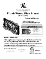 Предварительный просмотр 1 страницы Travis Industries Flush Wood Owner'S Manual