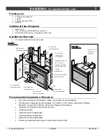 Предварительный просмотр 7 страницы Travis Industries GreenSmart 2 Fireplace 564 SS GSR2 Installation Manual