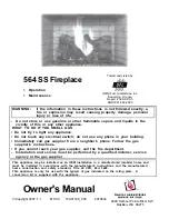 Preview for 1 page of Travis Industries GreenSmart Fireplace 564 SS Owner'S Manual