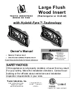 Предварительный просмотр 1 страницы Travis Industries Large Flush Wood Insert Owner'S Manual