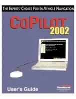 Preview for 1 page of TravRoute CoPilot 2002 User Manual