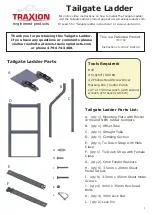 Preview for 1 page of TRAXION Tailgate Ladder Instructions