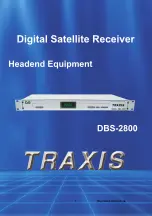 Preview for 1 page of Traxis DBS-2800 User Manual