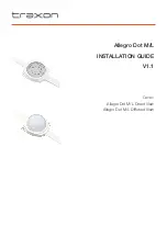 Preview for 1 page of Traxon Allegro Dot L Installation Manual