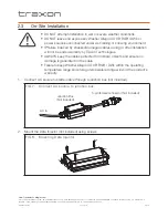 Preview for 9 page of Traxon Allegro Washer AC Installation Manual