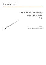 Traxon ARCHISHAPE Tube Ultra Slim Installation Manual preview