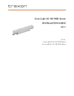 Traxon Cove Light AC HO-36 RGB Graze Installation Manual preview
