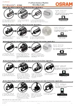 Preview for 4 page of Traxon e cue Osram ProPoint KR.MA.01.10001 Mounting Manual