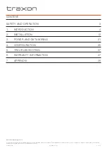 Preview for 2 page of Traxon ProPoint Vista 200W RGBW Installation Manual