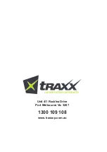 Предварительный просмотр 8 страницы TRAXX SC250X Operation Manual