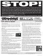 Preview for 1 page of Traxxas E-Revo Brushless Edition 5608 Quick Start Manual