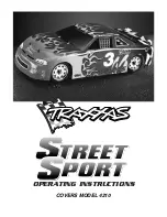 Preview for 1 page of Traxxas Street Sport 4210 Operating Instructions Manual