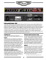 Preview for 5 page of Traynor Acoustic Master AM100 Owner'S Manual