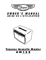 Предварительный просмотр 1 страницы Traynor Acoustic Master AM150 Owner'S Manual