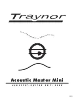 Traynor Acoustic Master Mini Manual preview