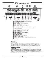 Preview for 4 page of Traynor Block 10 User Manual