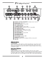 Preview for 8 page of Traynor Block 10 User Manual