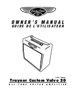 Traynor CUSTOM VALVE 15 Owner'S Manual preview