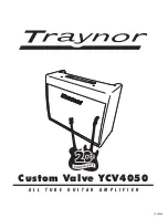 Предварительный просмотр 1 страницы Traynor Custom Valve YCV4050 Owner'S Manual