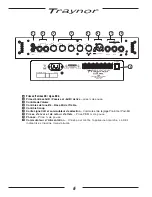 Предварительный просмотр 8 страницы Traynor DYNABASS 100 Manual