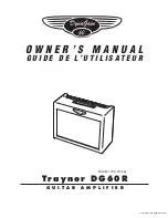 Предварительный просмотр 1 страницы Traynor DynaGain DG60R Owner'S Manual