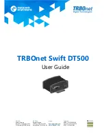 TRBOnet Swift DT500 User Manual предпросмотр