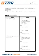 Preview for 87 page of TRC Advanced Energy CoolX 600 Series Designers Manual