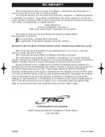 Preview for 2 page of TRC AECM20020 Operating Instructions