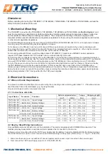 Preview for 2 page of TRC TSP-BCM12 Operating Instructions Manual