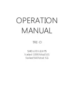 Tre-d-eng Variled 1000 Mod.501B Operation Manuals preview