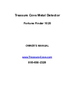 Preview for 1 page of Treasure Cove Fortune Finder 1020 Owner'S Manual