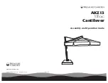 Treasure Garden Cantilever AKZ13 Assembly And Operation Manual preview