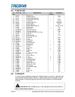 Preview for 18 page of Trebor MAGNUM 620D Operation & Maintenance Manual