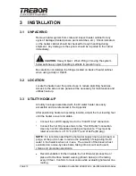 Preview for 10 page of Trebor Q-SERIES Operation & Maintenance Manual