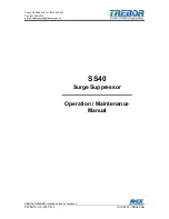 Trebor SS40 Operation & Maintenance Manual preview