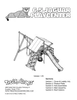 Предварительный просмотр 1 страницы Tree Frogs 6.5 JAGUAR PLAYCENTER Manual