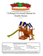 Tree Frogs 7.0 Bengal Fort Double Decker Install Manual preview