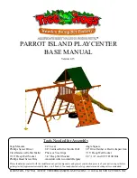 Preview for 1 page of Tree Frogs PARROT ISLAND PLAYCENTER Base Manual