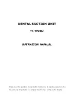 Treedental TR-YP606J Operation Manual preview