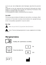 Предварительный просмотр 3 страницы Treedental TR-YP606J Operation Manual